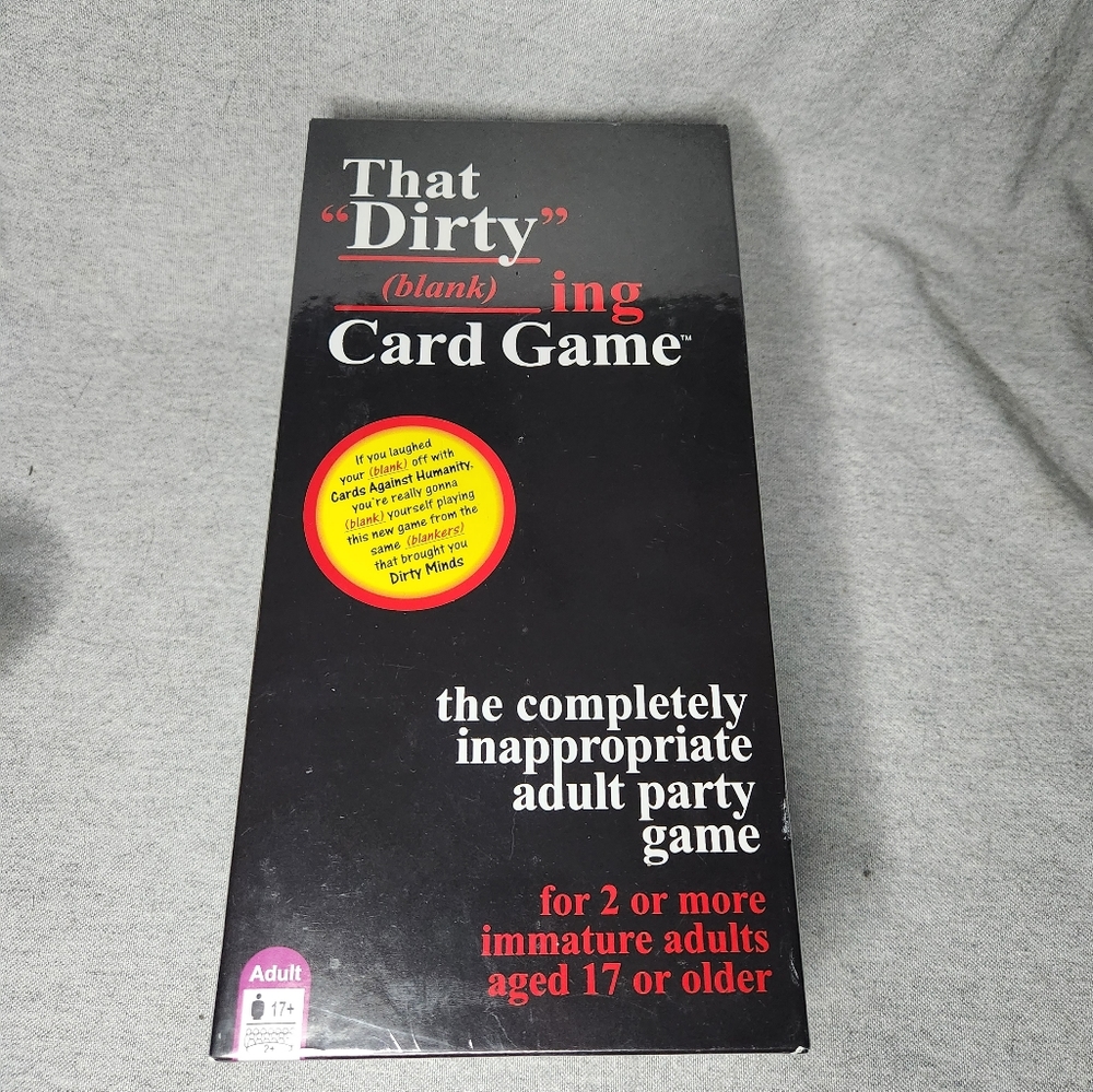 The Dirty Blanking Board Game Sealed Almost Vintage